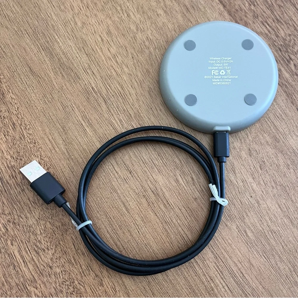 Wireless Phone Charger - Grey Linen